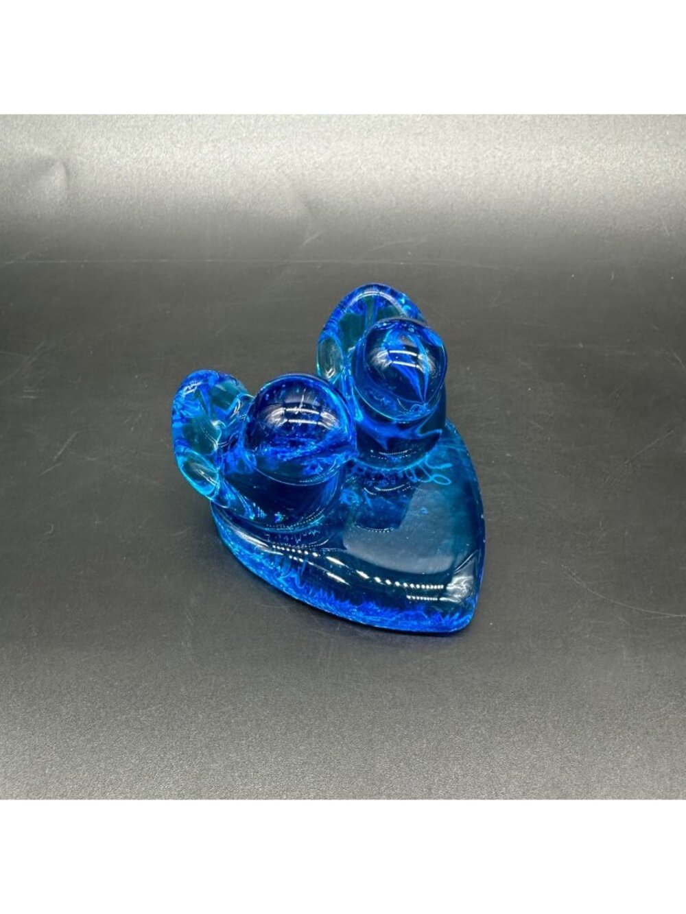 Bluebird Of Happiness Double Love Birds Figurine Signed Leo Ward 1996 Heart